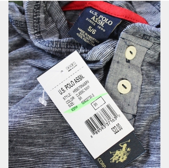 SALE! NWT US POLO ASSN NAVY HOODED SWEATER SIZE 5/6 - Picture 3 of 4